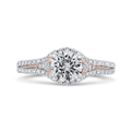 Diamond Engagement Ring in 14K Two Tone Gold (Semi-Mount)