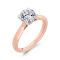 Diamond Engagement Ring in 14K Two Tone Gold (Semi-Mount)