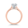 Diamond Engagement Ring in 14K Two Tone Gold (Semi-Mount)