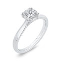 Solitaire Engagement Ring in 14K White Gold (Semi-Mount)