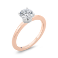 Diamond Engagement Ring in 14K Two Tone Gold (Semi-Mount)