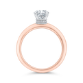 Diamond Engagement Ring in 14K Two Tone Gold (Semi-Mount)