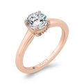 Diamond Engagement Ring in 14K Rose Gold (Semi-Mount)