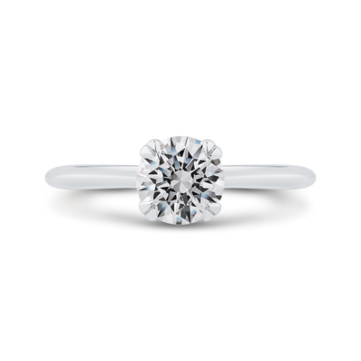 Solitaire Engagement Ring in 14K White Gold (Semi-Mount)