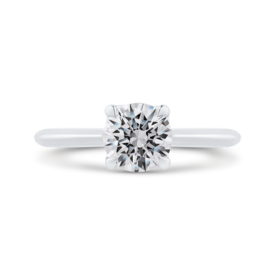 Solitaire Engagement Ring in 14K White Gold (Semi-Mount)