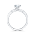 Solitaire Engagement Ring in 14K White Gold (Semi-Mount)