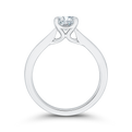 Solitaire Engagement Ring in 14K White Gold (Semi-Mount)