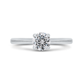 Solitaire Engagement Ring in 14K White Gold (Semi-Mount)