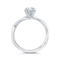 Solitaire Engagement Ring in 14K White Gold (Semi-Mount)