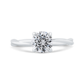 Solitaire Engagement Ring in 14K White Gold (Semi-Mount)