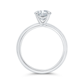 Solitaire Engagement Ring in 14K White Gold (Semi-Mount)