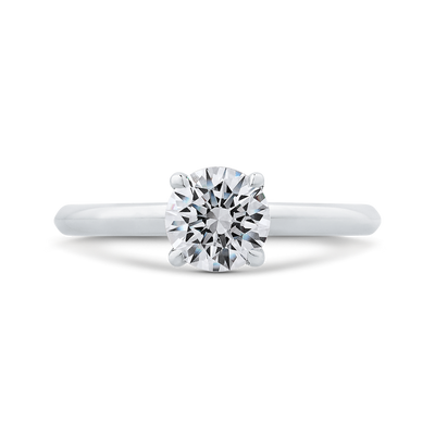 Solitaire Engagement Ring in 14K White Gold (Semi-Mount)