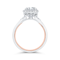 Diamond Engagement Ring in 14K Two Tone Gold (Semi-Mount)