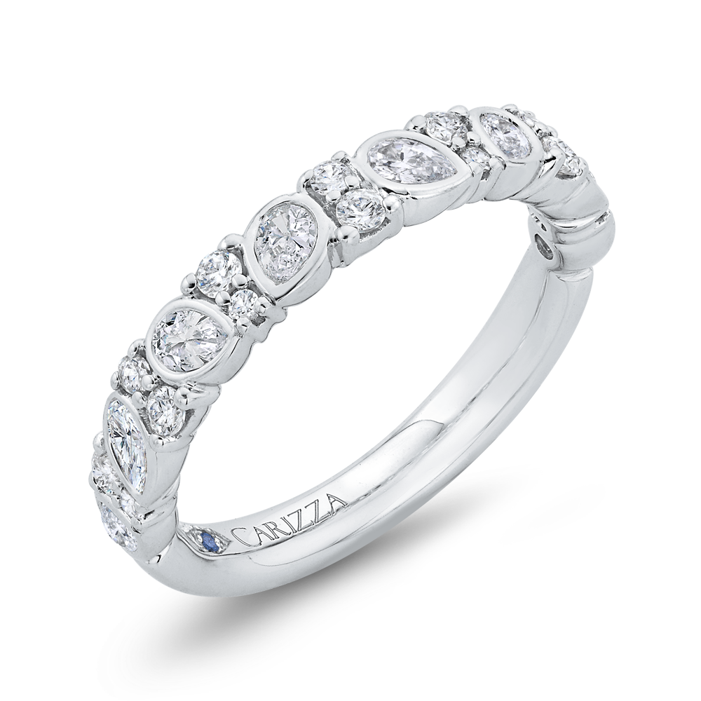 Diamond Wedding Band in 14K White Gold