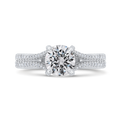 Split Shank Diamond Split Shank Engagement Ring in 14K White Gold (Semi-Mount)