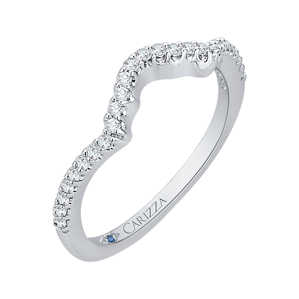 Diamond Wedding Band in 14K White Gold