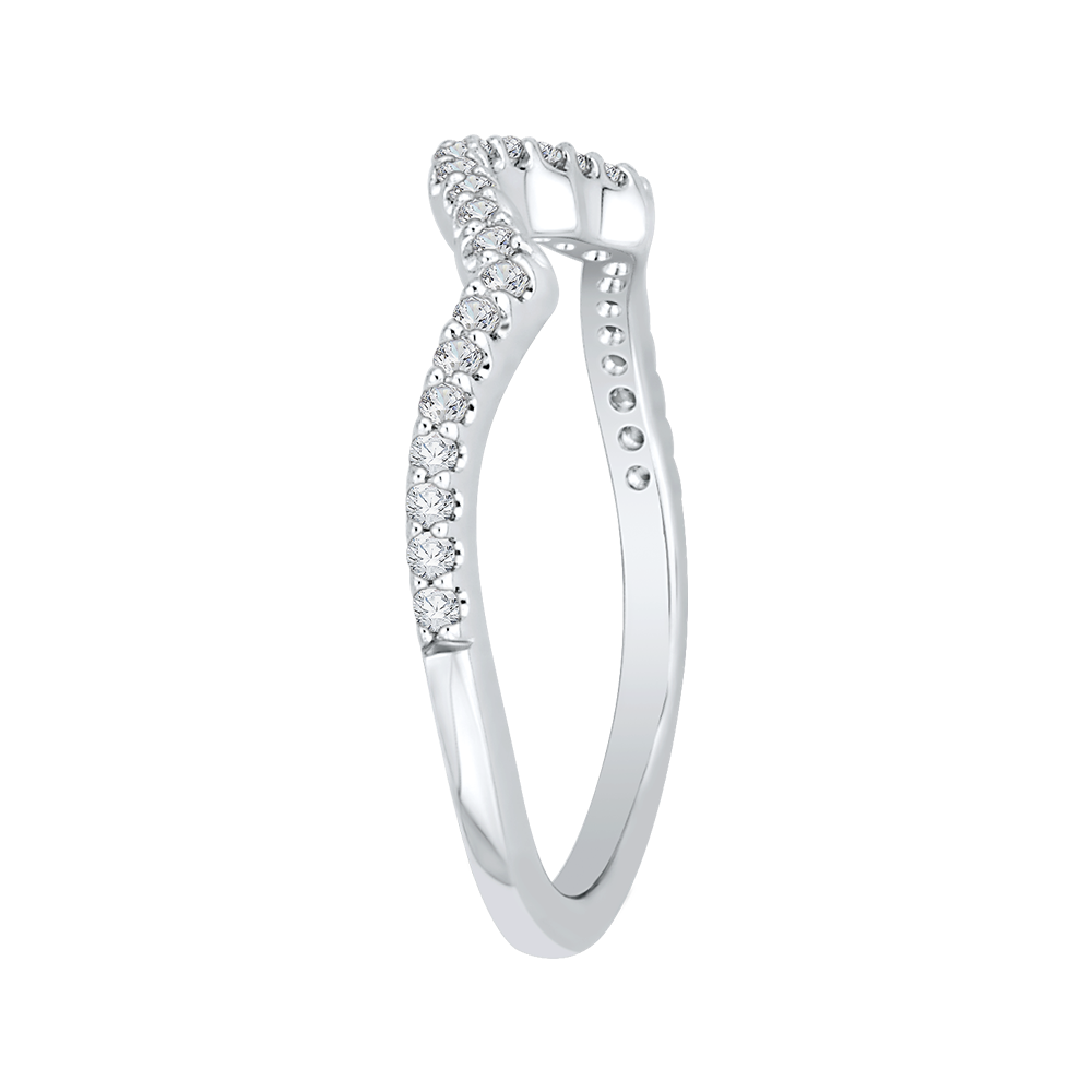 Diamond Wedding Band in 14K White Gold