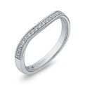 Round Diamond Wedding Band in 14K White Gold