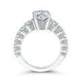 Oval Cut Diamond Engagement Ring in 14K White Gold (Semi-Mount)