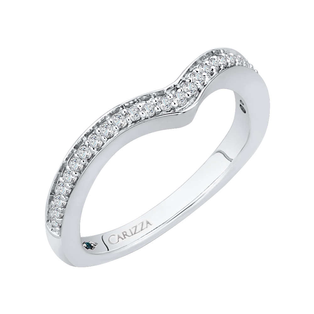 Diamond Wedding Band in 14K White Gold