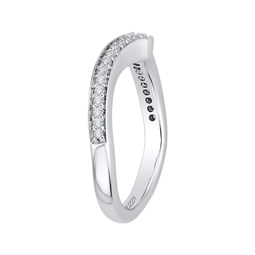 Diamond Wedding Band in 14K White Gold