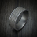 Tantalum Textured Band Custom Made Men's Ring