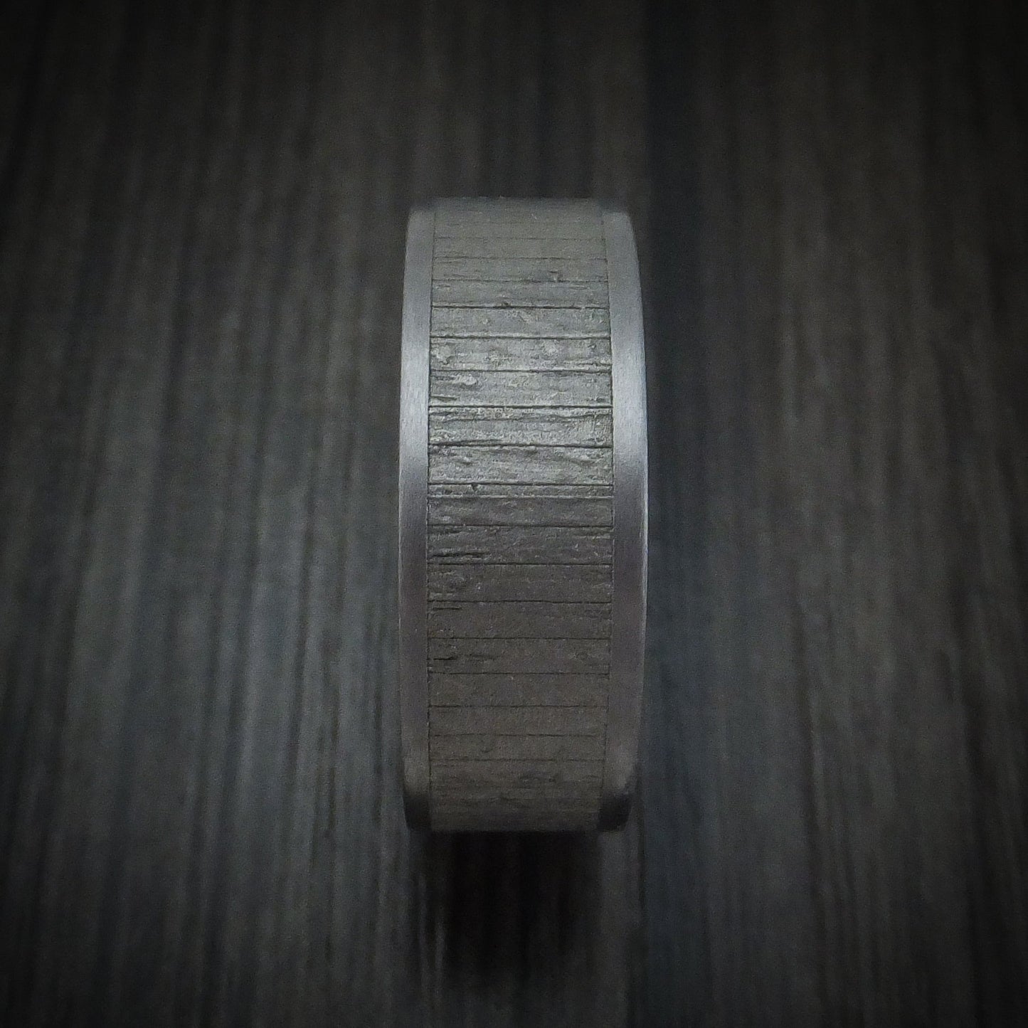 Tantalum Textured Band Custom Made Men's Ring