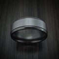 Tantalum and Black Titanium Band Custom Made Men's Ring