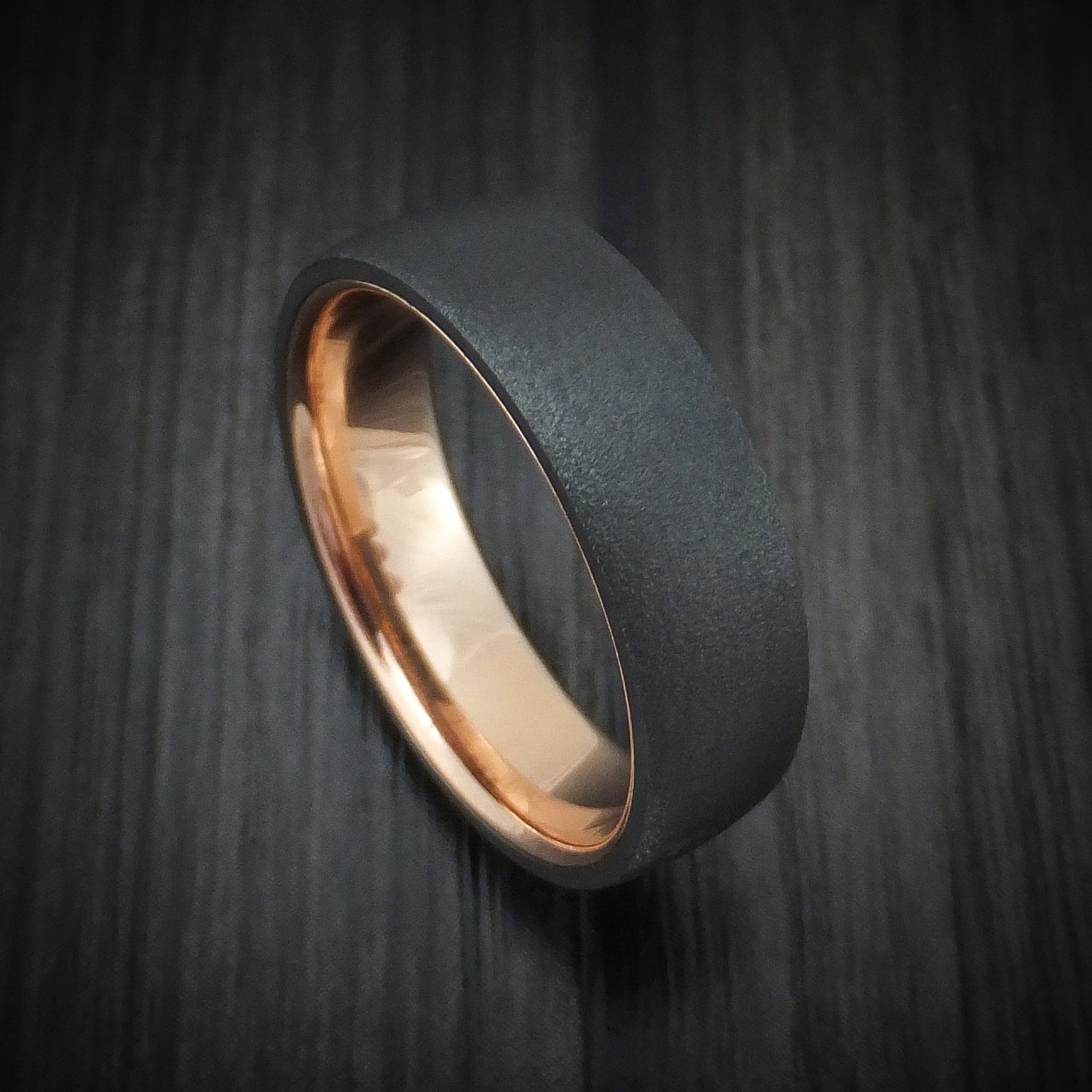 Tantalum and 14K Rose Gold Men's Ring