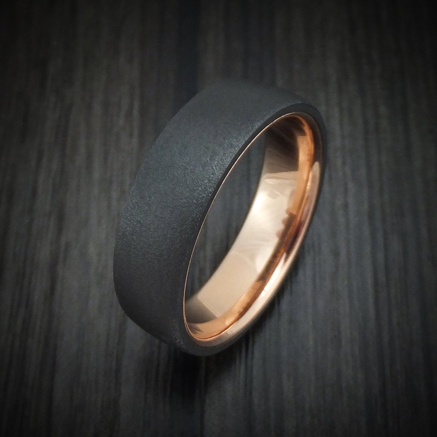 Tantalum and 14K Rose Gold Men's Ring