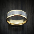 14K Yellow Gold and Tantalum Men's Ring