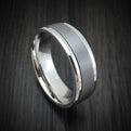 14K White Gold and Tantalum Men's Ring