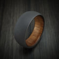 Tantalum and Hardwood Men's Ring Custom Made Band