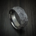 Rock Hammered Tantalum Men's Ring Custom Made