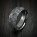 Rock Hammered Tantalum Men's Ring Custom Made