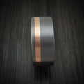 Tantalum and 14K Gold Men's Ring with Inlay and Sleeve