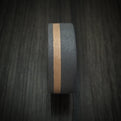 Tantalum Men's Ring with 18K Gold and Forged Carbon Fiber