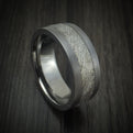 Tantalum and Meteorite Custom Made Men's Ring