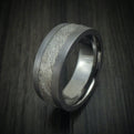 Tantalum and Meteorite Custom Made Men's Ring