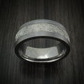 Tantalum and Meteorite Custom Made Men's Ring