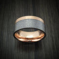 14K Gold and Tantalum Men's Ring Custom Made Band