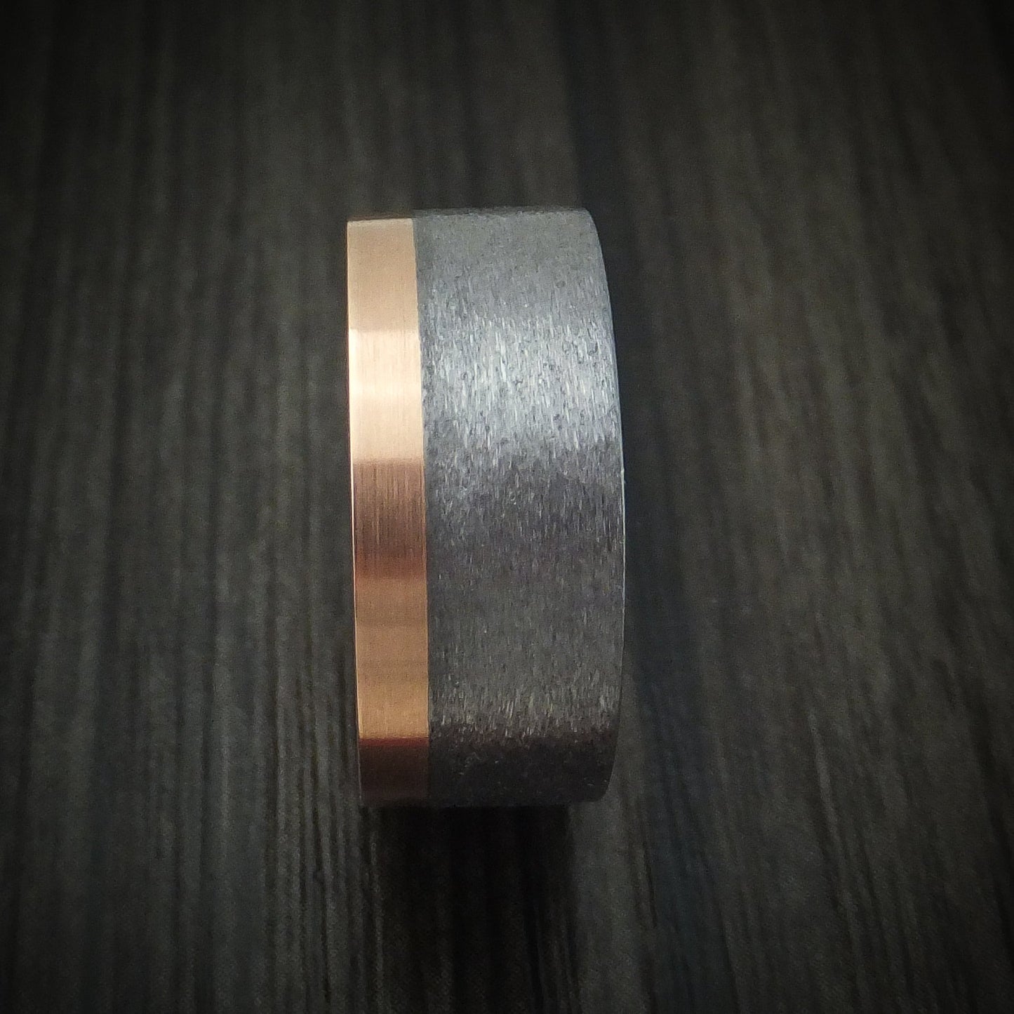 14K Gold and Tantalum Men's Ring Custom Made Band