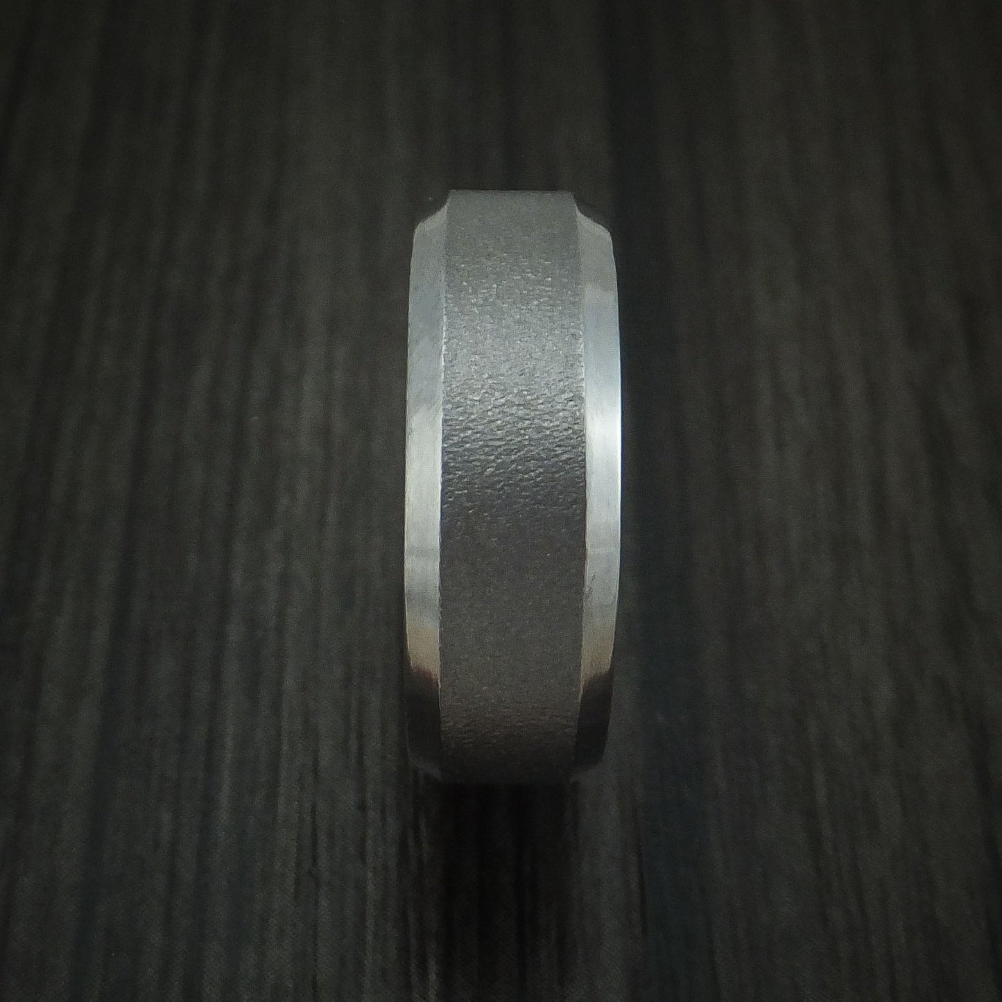 Tantalum Band with Wire Finish Custom Made Men's Ring