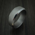 Tantalum Band with Wire Finish Custom Made Men's Ring