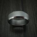 Tantalum Band with Wire Finish Custom Made Men's Ring