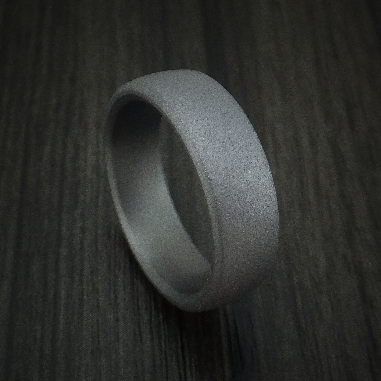 Tantalum Band with Sand Finish Custom Made Men's Ring