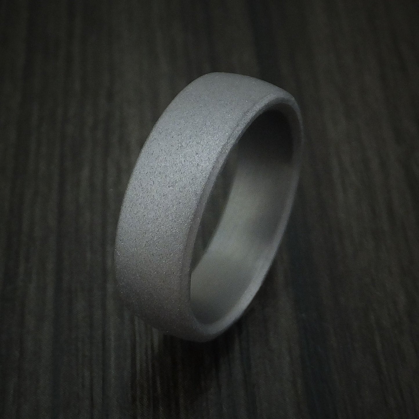 Tantalum Band with Sand Finish Custom Made Men's Ring