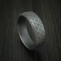 Tantalum Celtic Pattern Band Custom Made Men's Ring