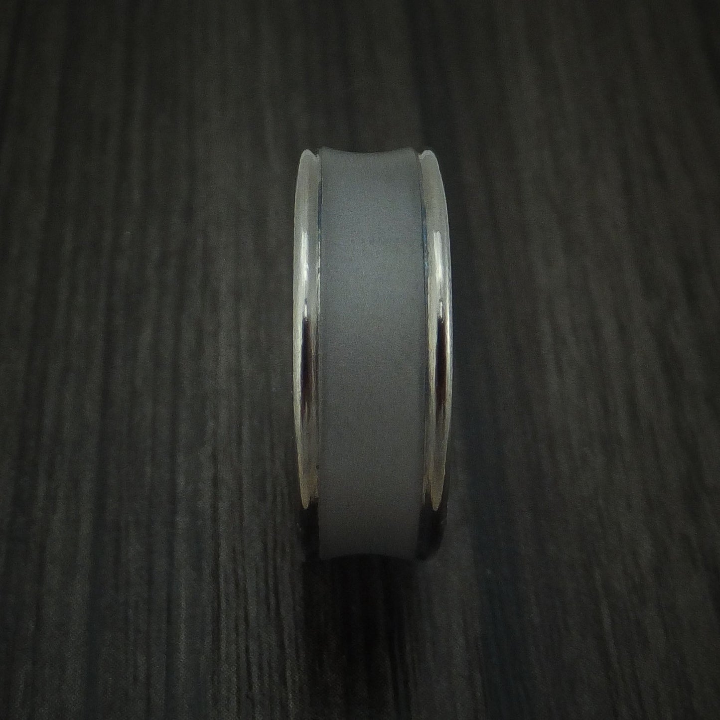 Tantalum Concave Band Custom Made Men's Ring