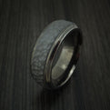 Tantalum Hammered Band Custom Made Men's Ring